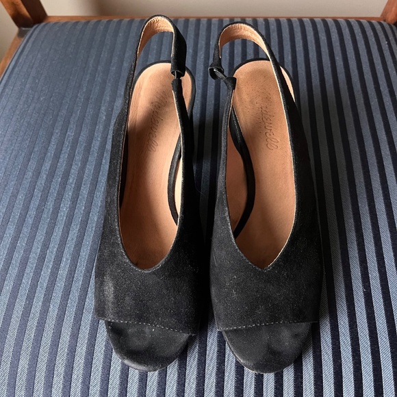 Madewell Alana Slingback Sandal in Black - Picture 4 of 9
